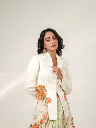 SCULPTED FLORA LEHENGA