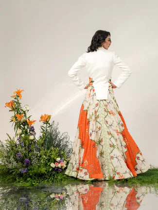 SCULPTED FLORA LEHENGA