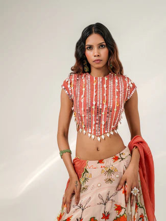 GARDEN CORSET LEHENGA