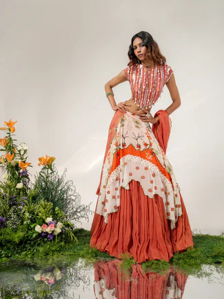 GARDEN CORSET LEHENGA