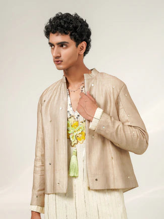 DISPERSED TISSUE BANDHGALA SET