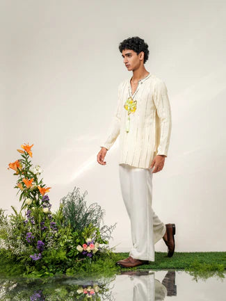 FLORA TASSEL PATCH KURTA SET