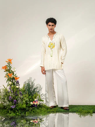 FLORA TASSEL PATCH KURTA SET