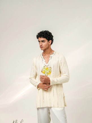 FLORA TASSEL PATCH KURTA SET