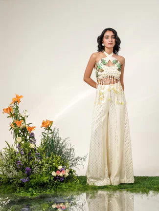 BOTANICAL TASSEL SHARARA SET