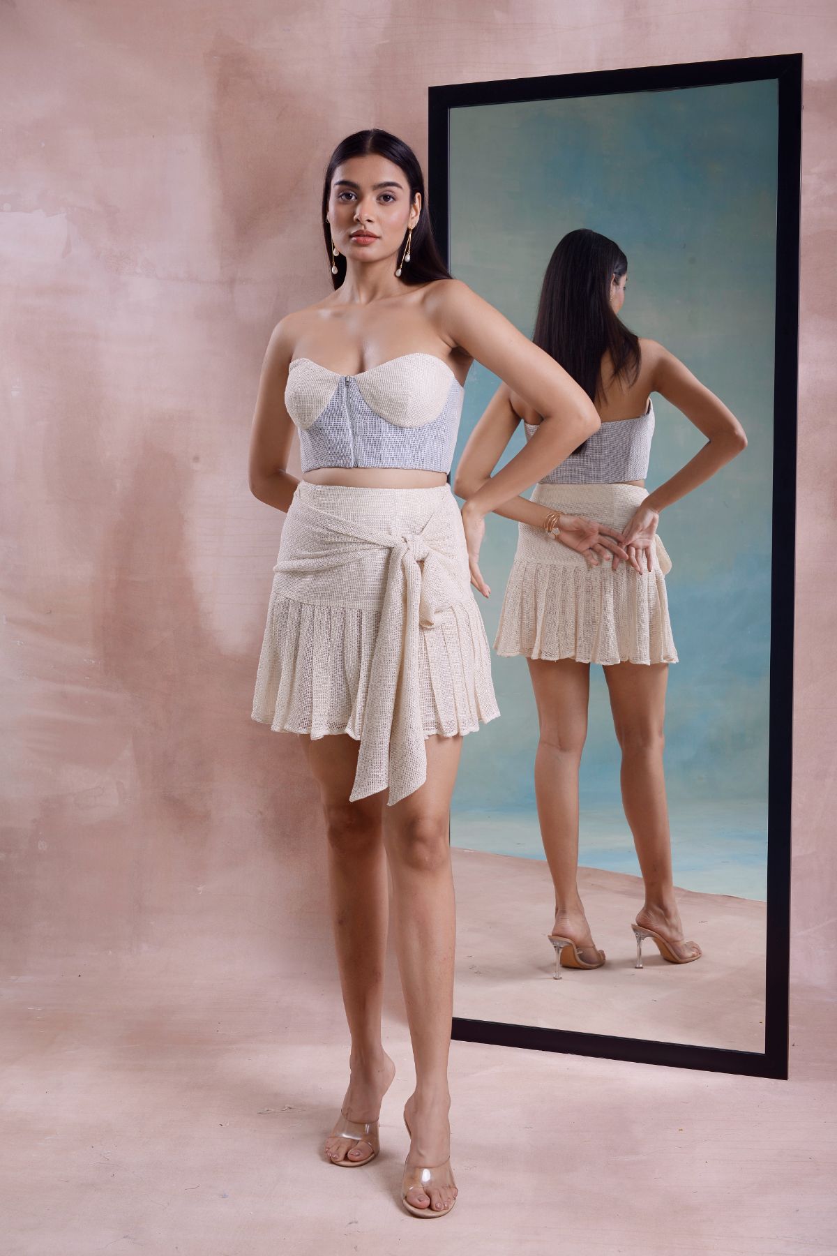 Corset with Pleated Skirt - Main Image