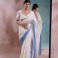 Patchwork Saree with Ruffled Blouse