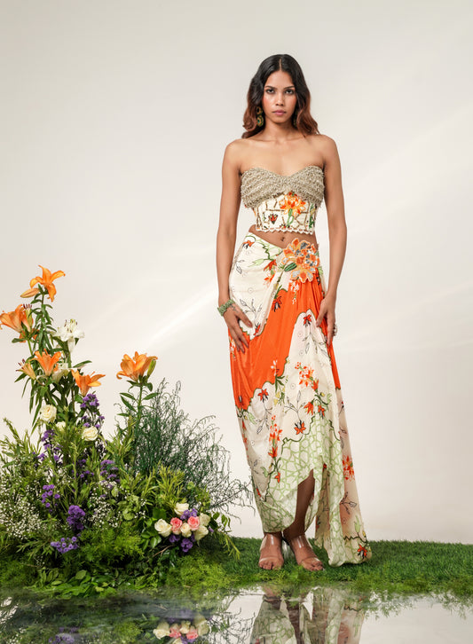 Gilded TANGERINE DRAPE SET