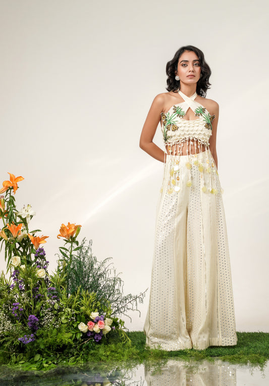 BOTANICAL TASSEL SHARARA SET