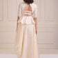 Dori embroidered peplum jacket with a gown