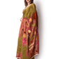 Patchwork Tissue Saree Paired With Blouse