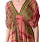 Embroidered Tie-dye Gathered Tunic With Sharara