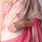 Tie-dye Embroidered Saree With Patchwork Bustier